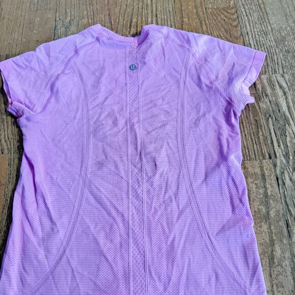 LULULEMON SHORT SLEEVE TOP SHIRT PINK - Picture 6 of 7